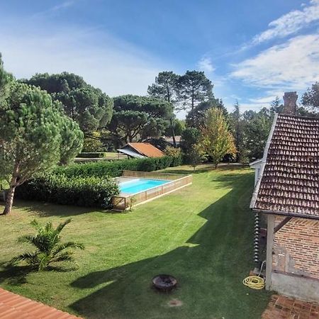 Charmante Maison Dans Les Landes X 10 Avec Piscine Et Salle D Escalade Lue Exteriör bild