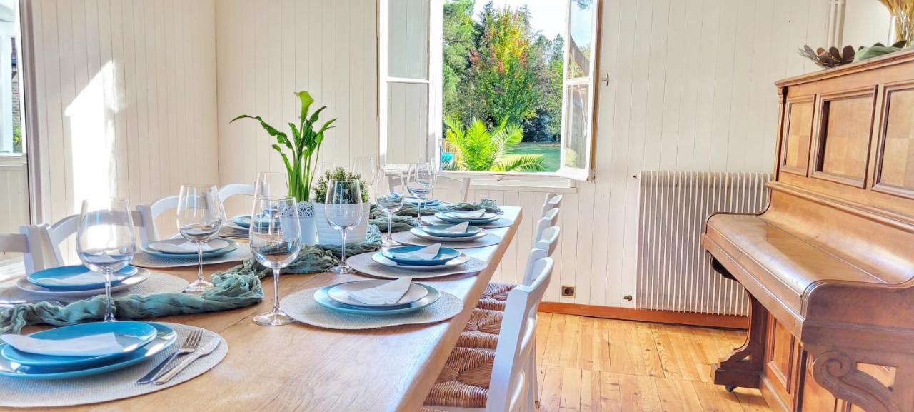 Charmante Maison Dans Les Landes X 10 Avec Piscine Et Salle D Escalade Lue Exteriör bild