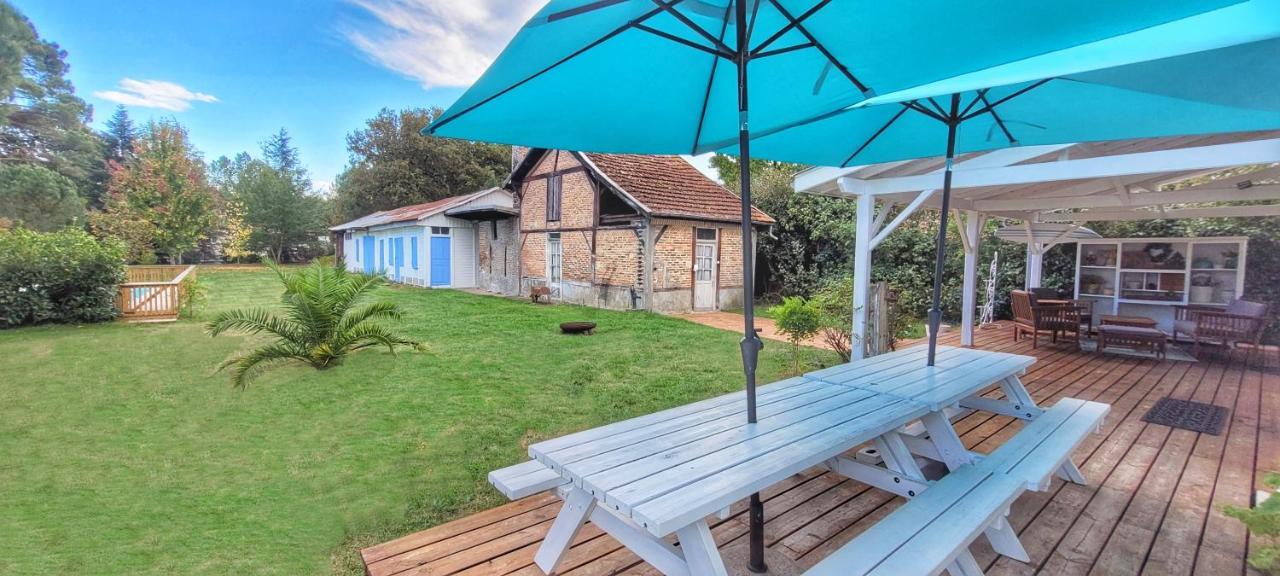 Charmante Maison Dans Les Landes X 10 Avec Piscine Et Salle D Escalade Lue Exteriör bild
