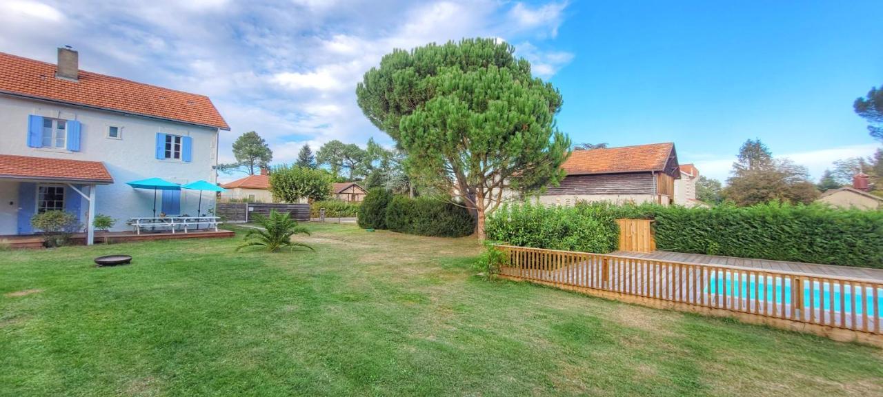 Charmante Maison Dans Les Landes X 10 Avec Piscine Et Salle D Escalade Lue Exteriör bild