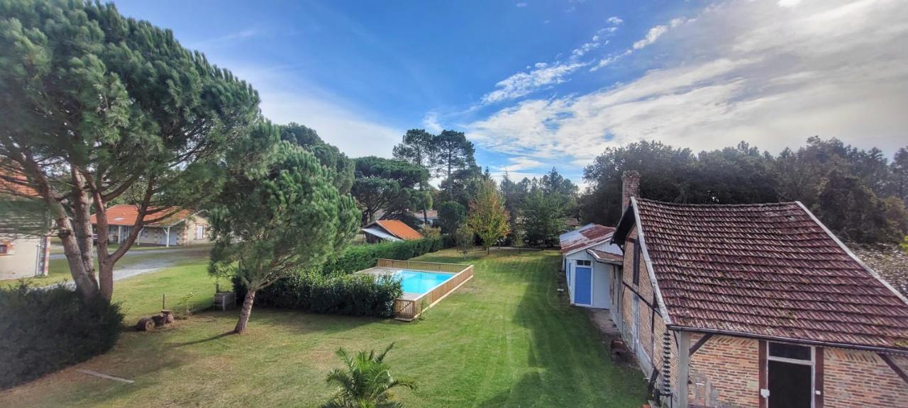Charmante Maison Dans Les Landes X 10 Avec Piscine Et Salle D Escalade Lue Exteriör bild