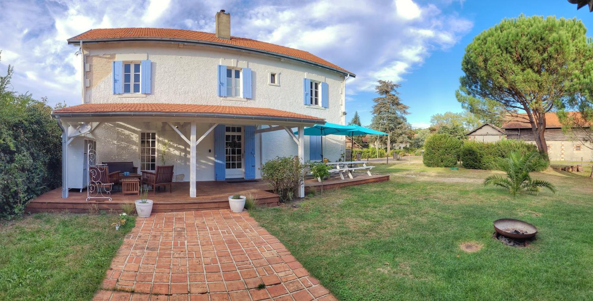 Charmante Maison Dans Les Landes X 10 Avec Piscine Et Salle D Escalade Lue Exteriör bild