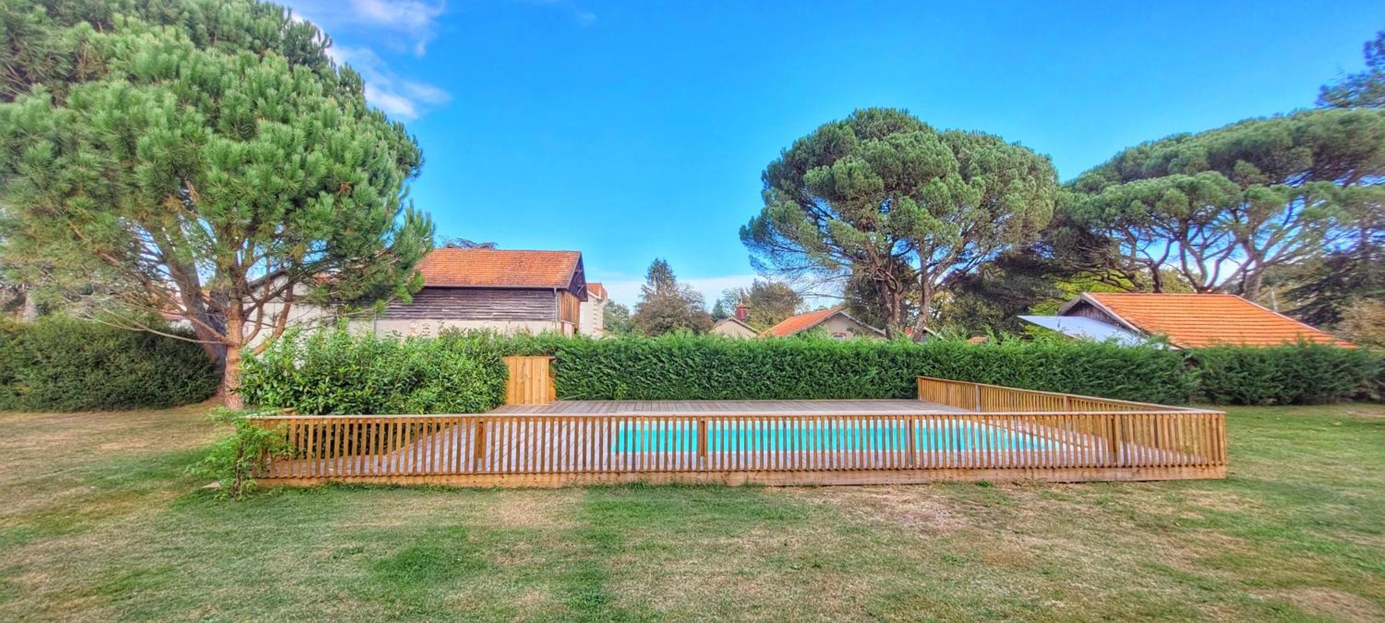 Charmante Maison Dans Les Landes X 10 Avec Piscine Et Salle D Escalade Lue Exteriör bild
